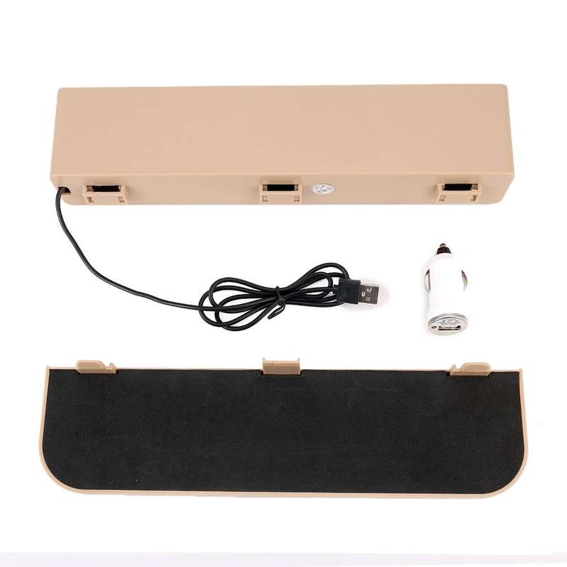 Universal Car Multi-functional Charger Console Side Pocket Seat Gap Side Storage Box, with 2 USB ...