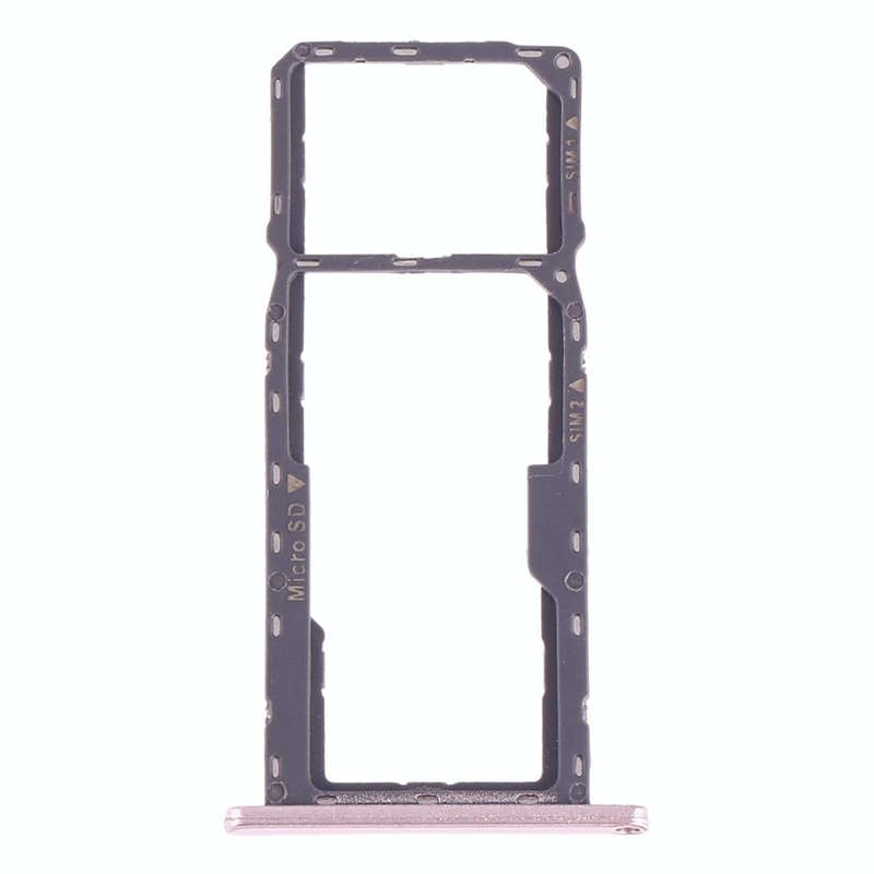 SIM Card Tray + SIM Card Tray + Micro SD Card Tray for Asus ZenFone MAX M1 ZB555KL(Rose Gold)