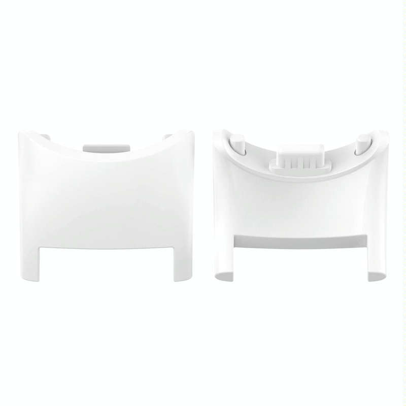 For Xiaomi Mi Band 8 1 Pair  PC Plastic Watch Band Connector(White)