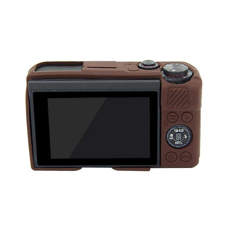 PULUZ Soft Silicone Protective Case for Canon EOS G7 X Mark II(Coffee)