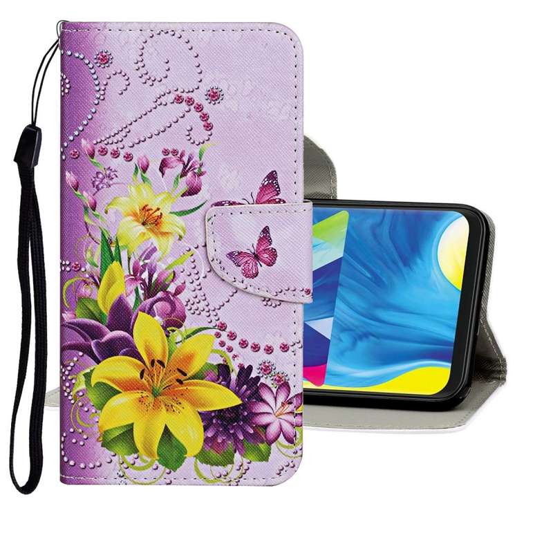 For Samsung Galaxy A70 Colored Drawing Pattern Horizontal Flip Leather Case with Holder & Card Sl...