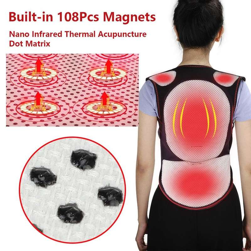 HailiCare Larger Version Household Neck Back Waist Protector Waistcoat Warm Vest Protective Gear ...