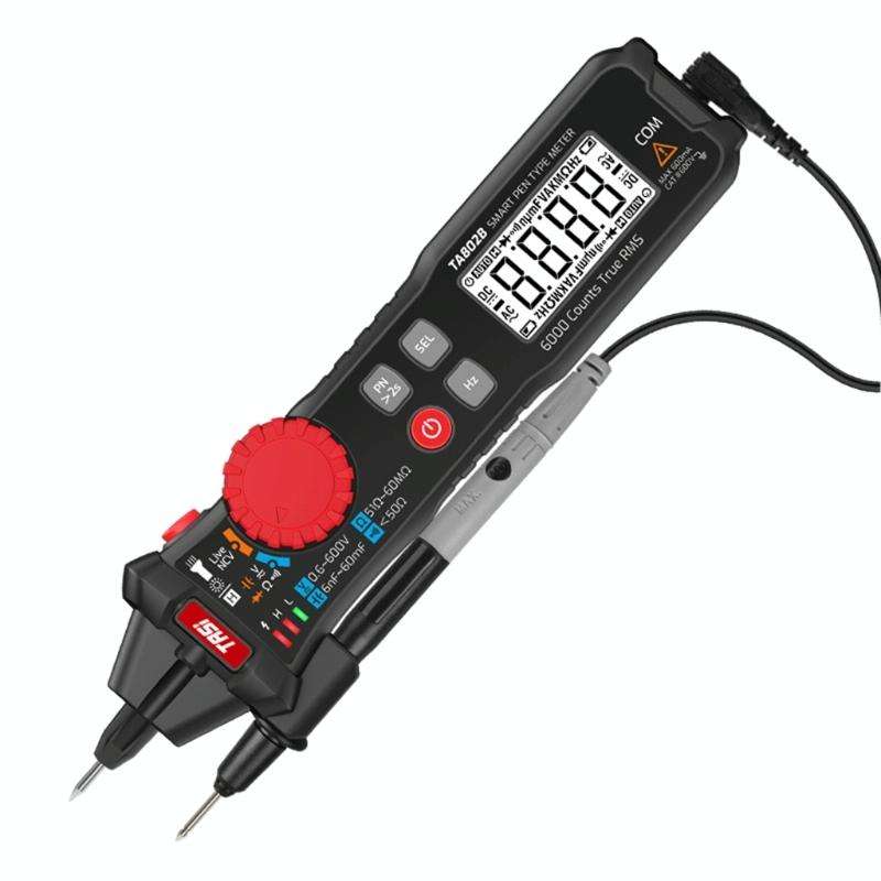 TASI Pen Multimeter Small Portable Intelligent Universal Table, Style: TA802B Automatic Identific...