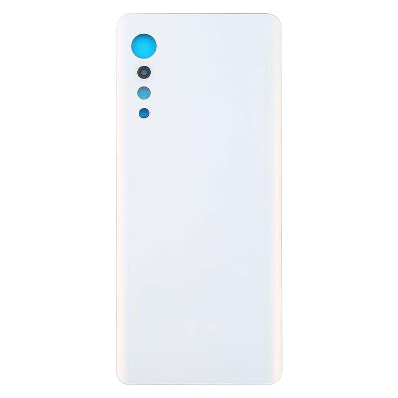 Battery Back Cover for LG Velvet LMG910EMW LM-G910EMW / Velvet 5G LM-G900N LM-G900EM(White)