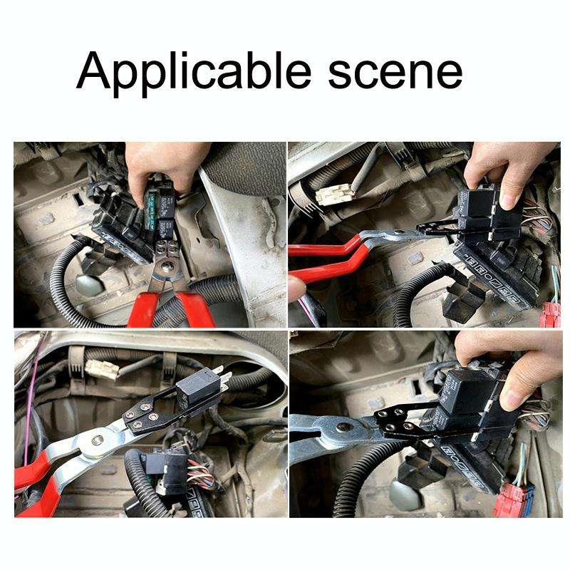 2 PCS Automotive Relay Extraction Pliers(Red)