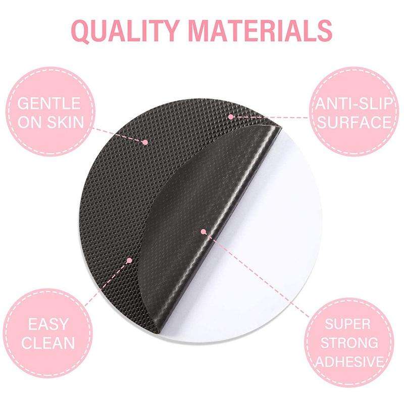 20 PCS / Pack 8cm Bathroom Steps Round PEVA Non-Slip Stickers(Grey)