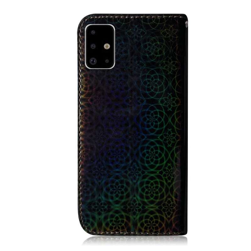 For Galaxy A71 Solid Hyun Color Magnetic Attraction Horizontal Flip Leather Case with Lanyard, Su...