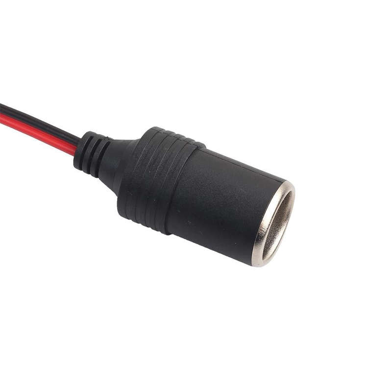 3360 12-24V 10A DIY Soldered Cigarette Lighter Charger Female Plug Socket, Cable Length:30cm