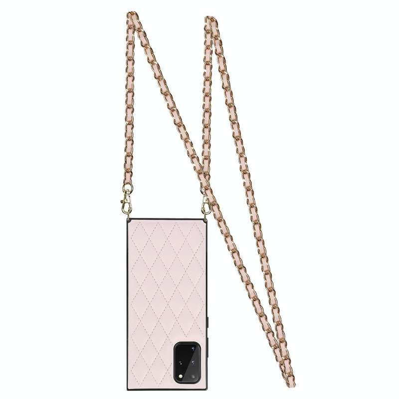 For Samsung Galaxy S20+ Elegant Rhombic Pattern Microfiber Leather +TPU Shockproof Case with Cros...