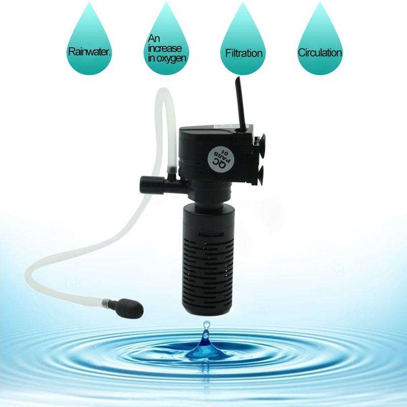 HX-200L 3W 300L/H Multi-function Mini Submersible Aquarium Water Pump Circulation Pump Fish Tank ...