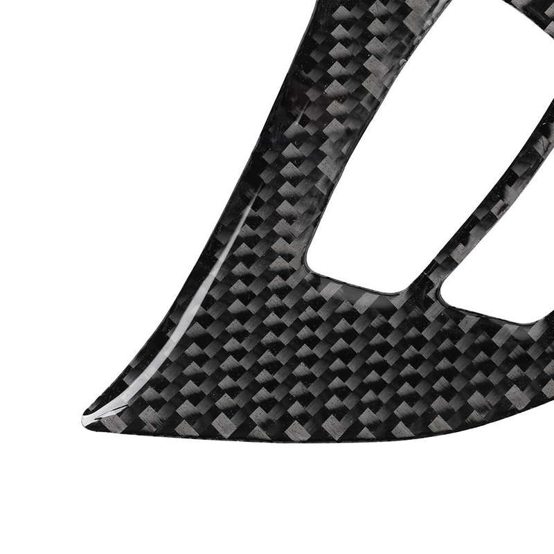 3 in 1 Car Carbon Fiber Solid Color Steering Wheel Button Decorative Sticker for BMW E70 2008-201...