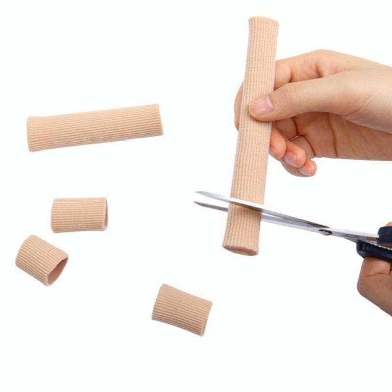 Breathable fiber silicone toe finger eversion correction Toe Separator Protective Gloves(M)