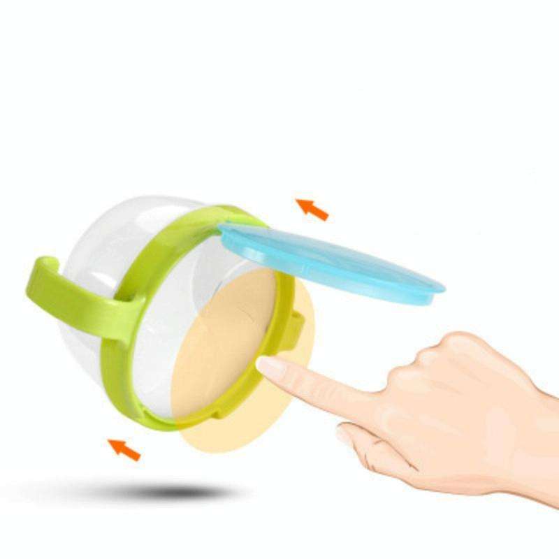 Baby Products Anti-sprinkling Design Baby Double Handle Biscuit Small Bowl Snack Cup(Watermelon Red)