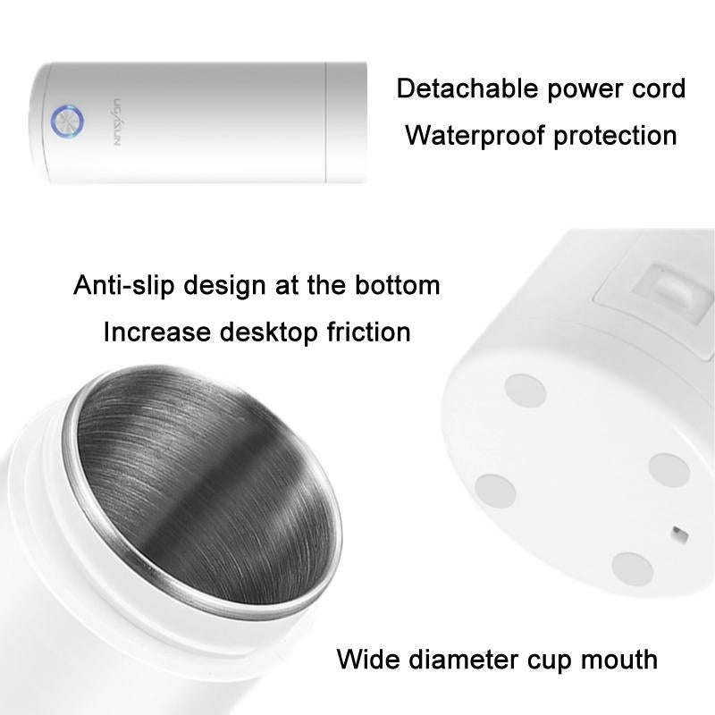 UGASUN Travel Portable Mini Electric Heated Water Cup, Color: UK Plug (Pink)