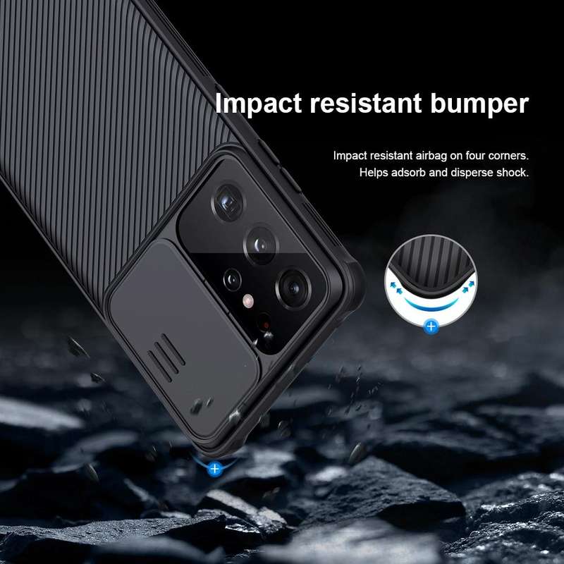 For Samsung Galaxy S21 Ultra 5G NILLKIN Black Mirror Pro Series Camshield Full Coverage Dust-proo...