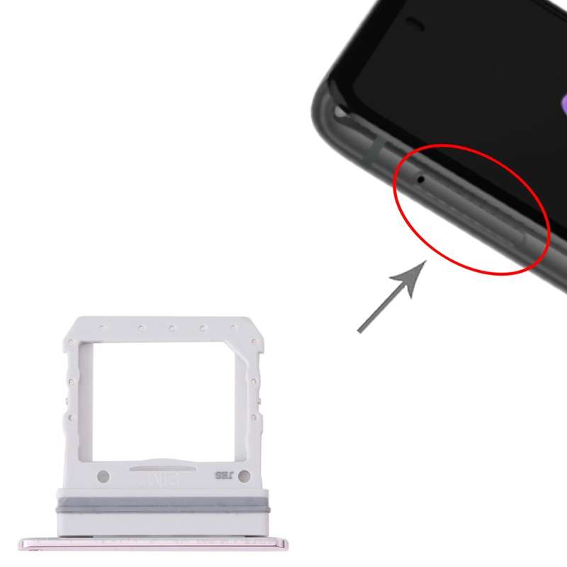 For Samsung Galaxy Z Flip 5G SM-F707B Original SIM Card Tray (Pink)