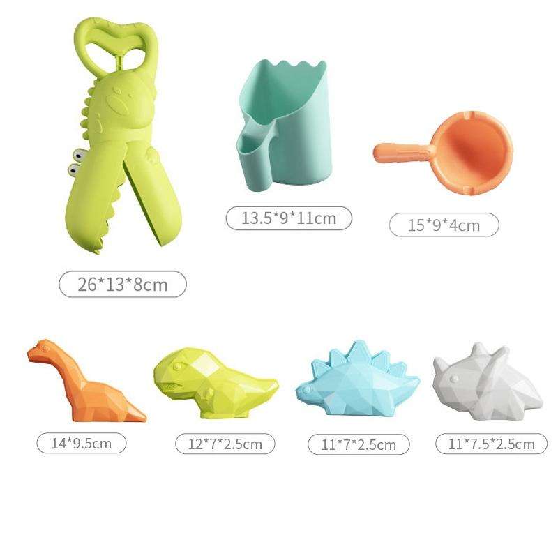 7 PCS / Set Crocodile Beach Toy Set Children Sand Shovel And Water Play Tools