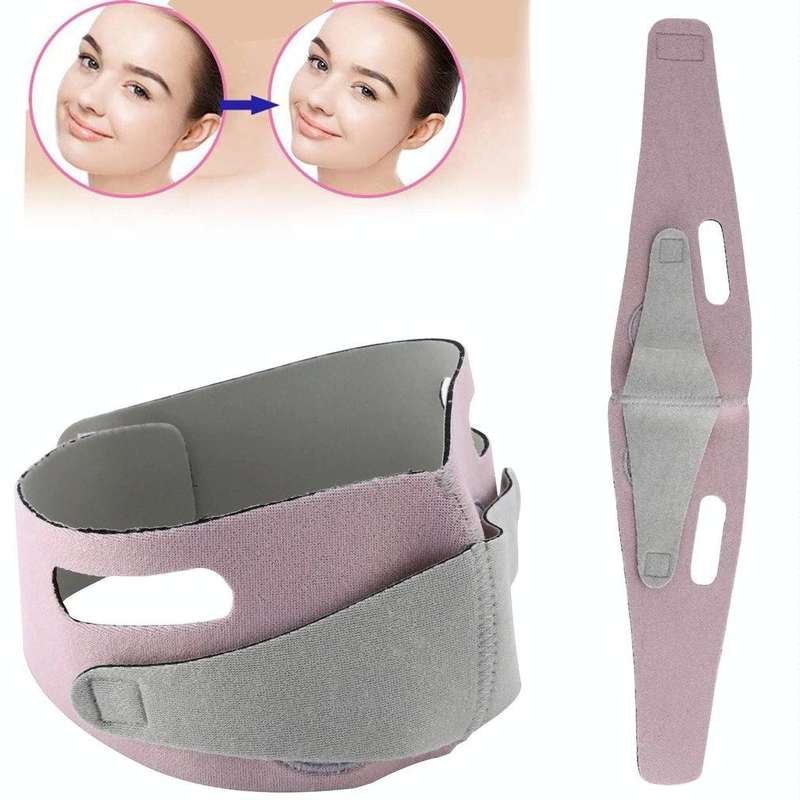 V Face Correction Firming Lift Face-lifting Belt, Specification: Colorful Box(Negative Ion 1st Ge...