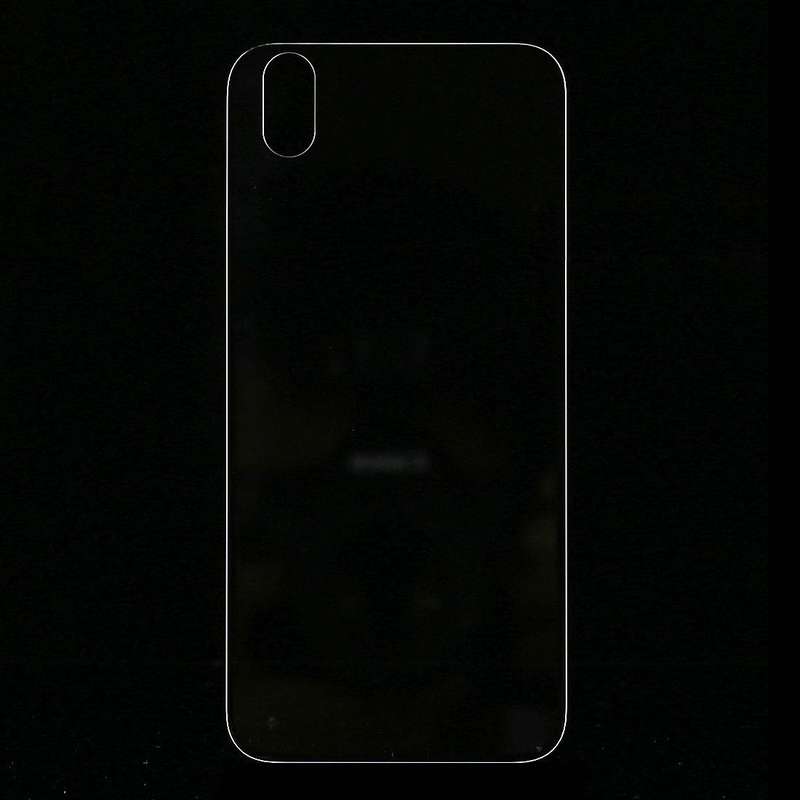 Glass Battery Back Cover for iPhone X(Transparent)