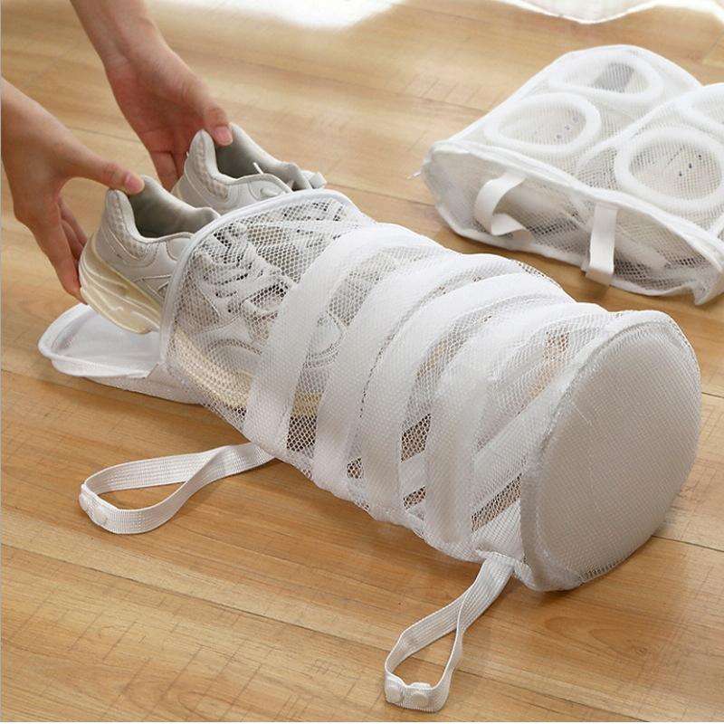 Integrated Shoe Anti-deformation Washing Machine Wash Bag(White)
