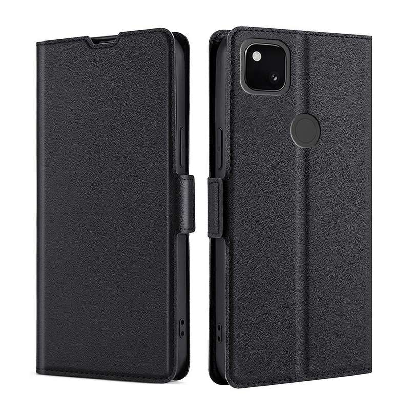 For Google Pixel 4a Ultra-thin Voltage Side Buckle PU + TPU Horizontal Flip Leather Case with Hol...