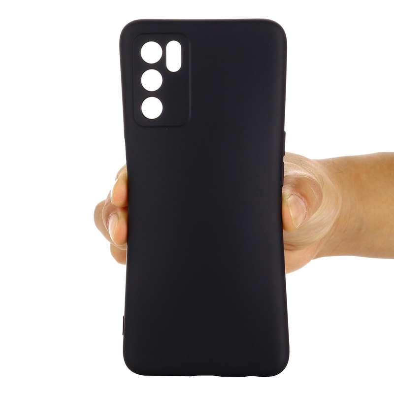 For OPPO A16 / A16S Foreign Version Solid Color Liquid Silicone Shockproof Full Coverage Protecti...