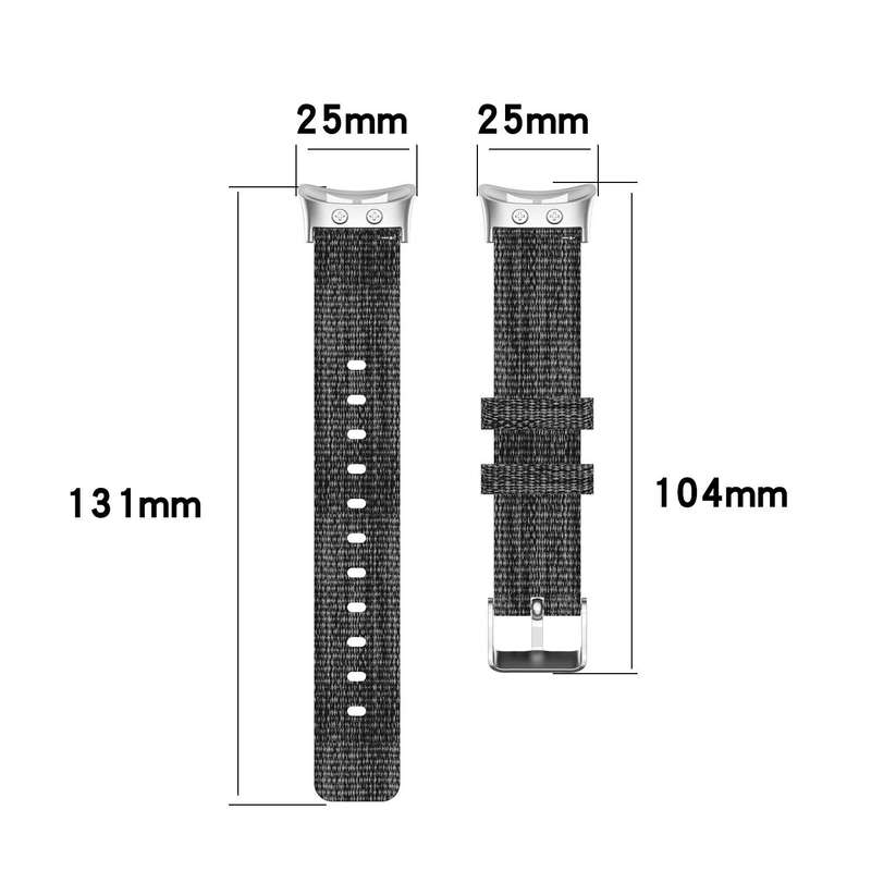 For Garmin Forerunner 45 / 45S / Swim 2 Universal Nylon Canvas Watch Band(Coffee)