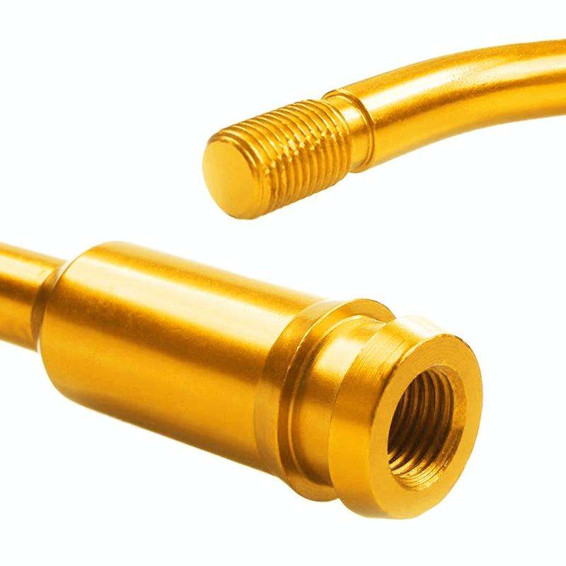 Car Modified Racing Quick Curved Gear Lever Extension Rod for Volkswagen T4 1990-2003 (Gold)