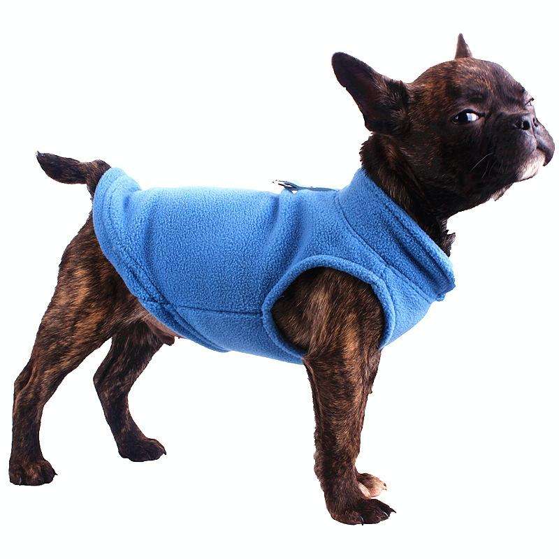 Winter Polar Flannel Pet Clothes French Bulldog Coat Pug Costumes Jacket for Dogs for Puppy Dogs,...