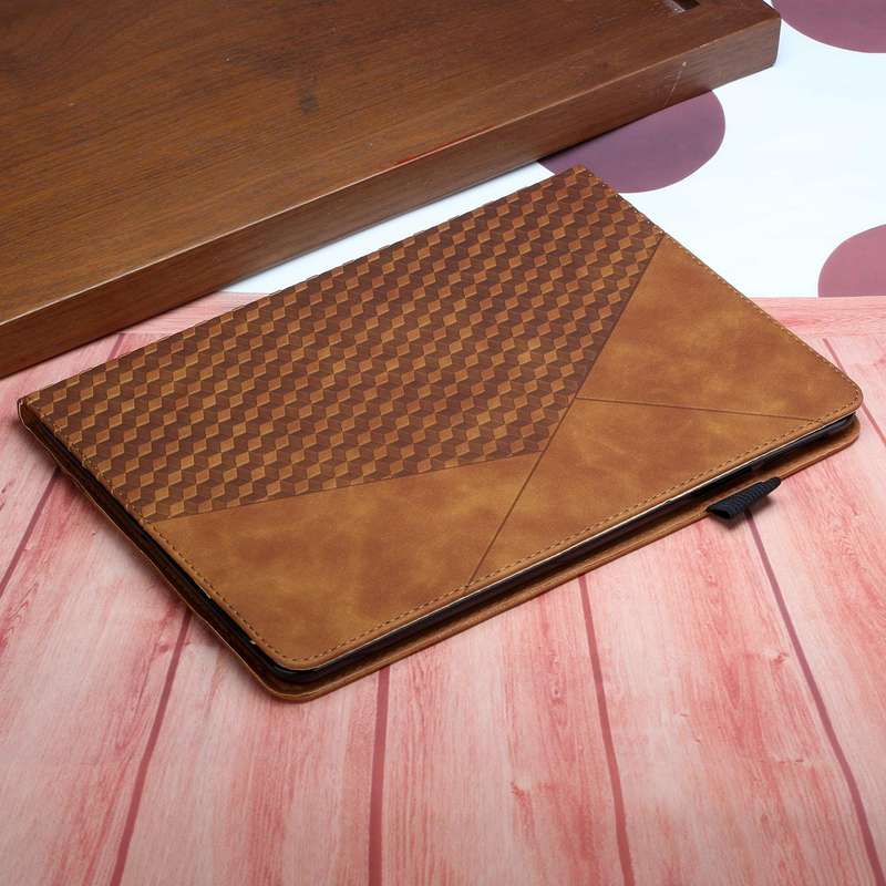 For Samsung Galaxy Tab A8 10.5 2021 X200/X205 Rhombus Skin Feel Horizontal Flip Tablet Leather Ca...