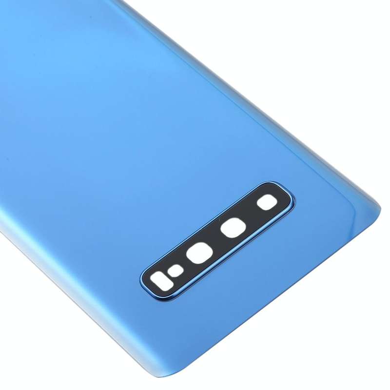 For Galaxy S10+ Battery Back Cover with Camera Lens (Blue)