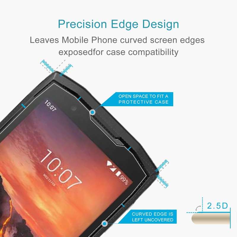 For Crosscall Core X4 50 PCS 0.26mm 9H 2.5D Tempered Glass Film