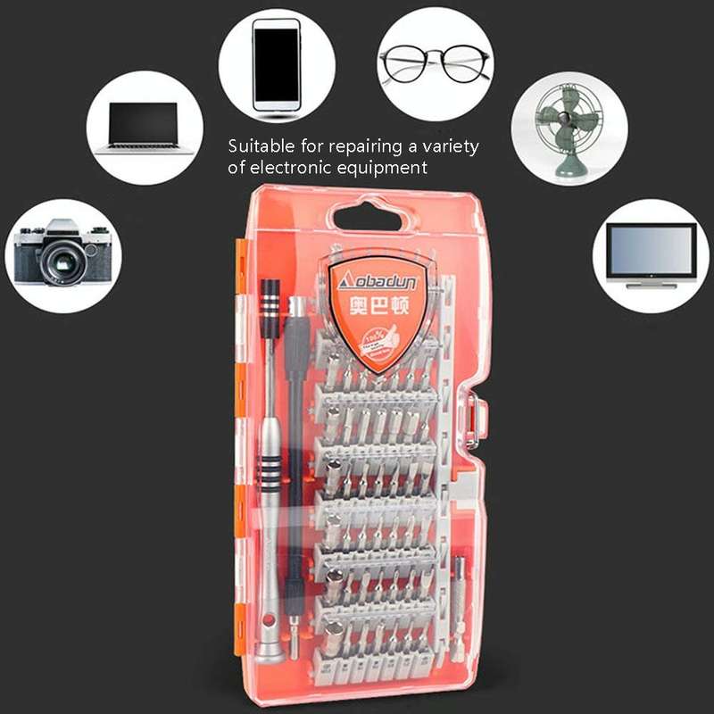 Obadun 9800 58 in 1 Screwdriver Set Manual CRV Batch Mobile Phone Disassembly Glasses Repair Tool...