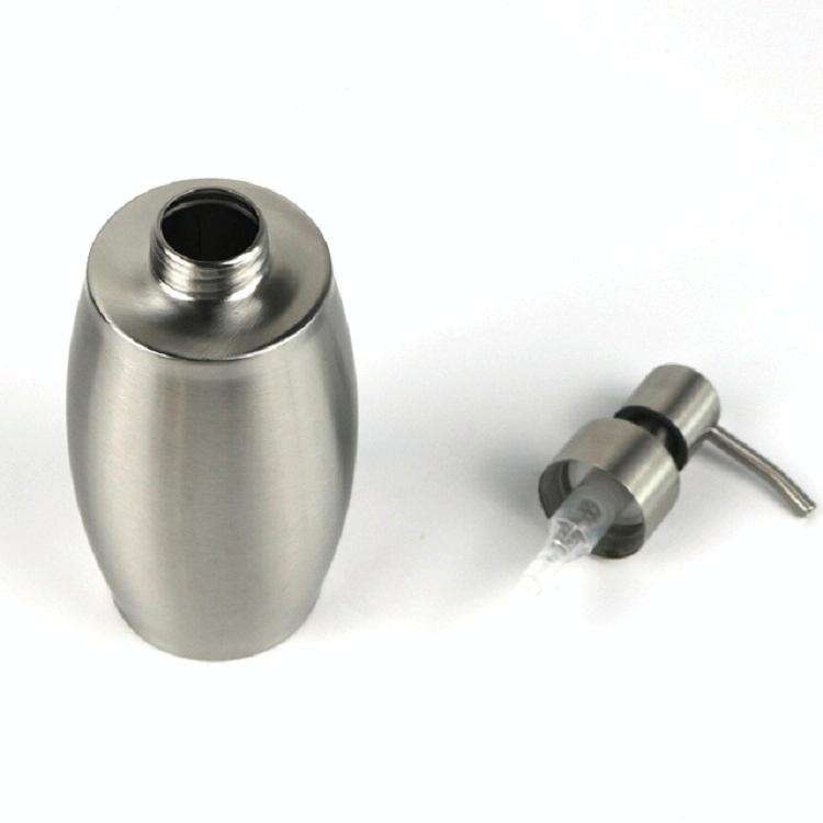 SH158 350ml Stainless Steel Soap Dispenser Oval Hand Sanitizer Bottle