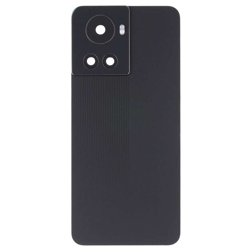 For OnePlus 10R/Ace Battery Back Cover with Camera Lens (Black)