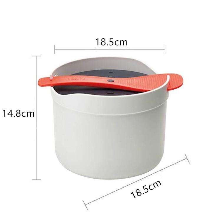Kitchenware Microwave Oven Utensils Rrice Cooker Heating Steamer Pot Steamed Rice Box(Forest Green)