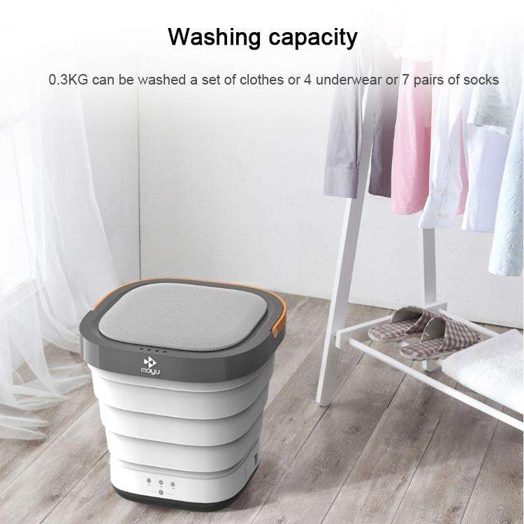 MOYU XPB30-F1 Portable Mini Automatic Household Folding Bucket Type Travel Washing Machine(Pink)