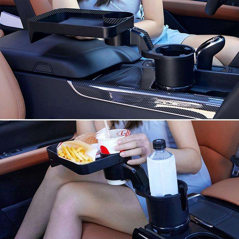Car 360 Degree Rotation Water Cup Holder Multi-functional Dining Table