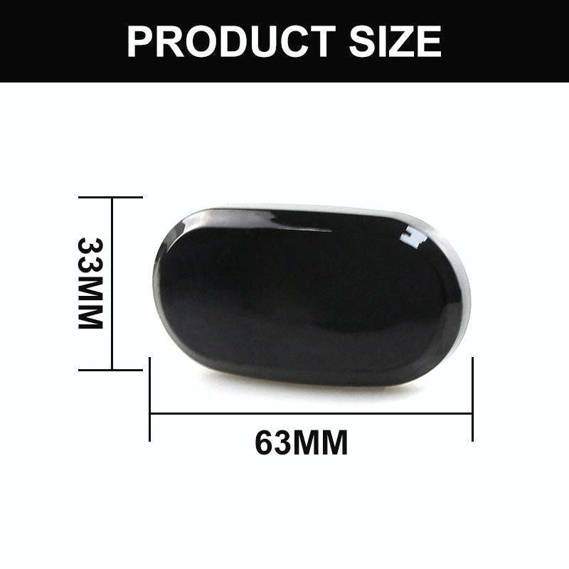 2pcs For Suzuki Jimny JB64W 2018/07- Car Dynamic LED Fender Side Light (Transparent Black)