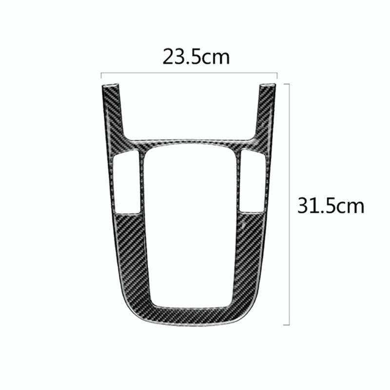 Car Carbon Fiber Gear Position Panel Decorative Sticker for Audi 2010-2018 Q5 / 2009-2016 A4L / 2...