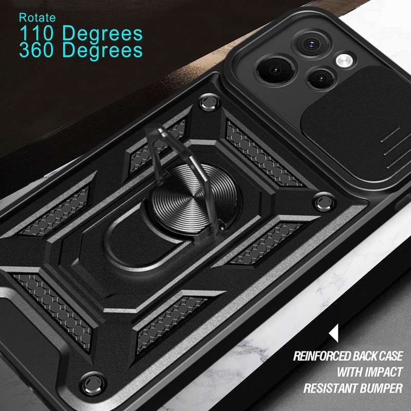 For Huawei nova Y61 Sliding Camera Cover Design TPU+PC Phone Case(Silver)