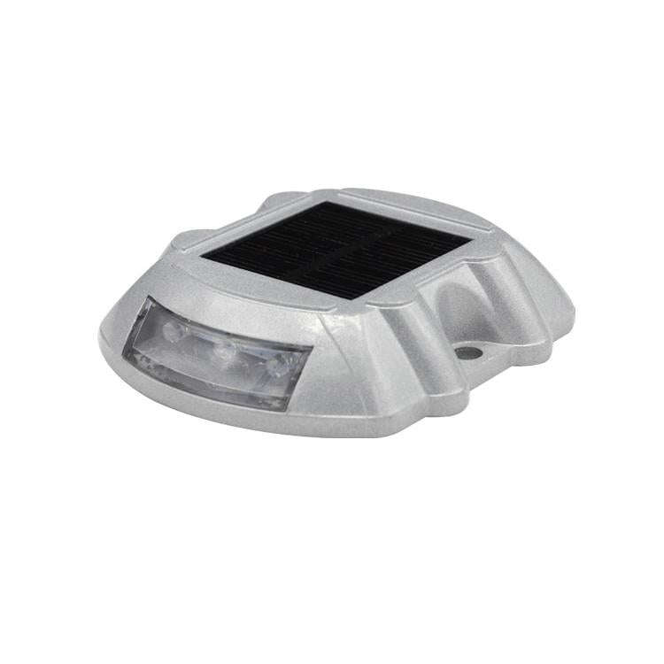 Solar Horseshoe Road Stud Light Car Guidance Light Road Deceleration Light, Constantly Bright Ver...