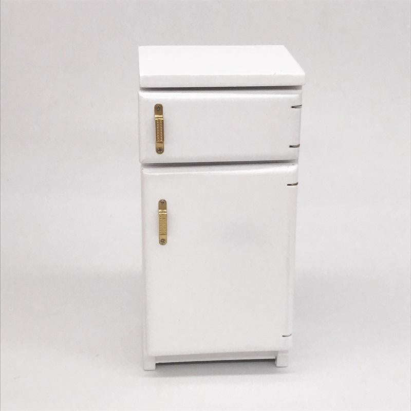 1:12 Doll House Mini Kitchen Model Refrigerator(White)