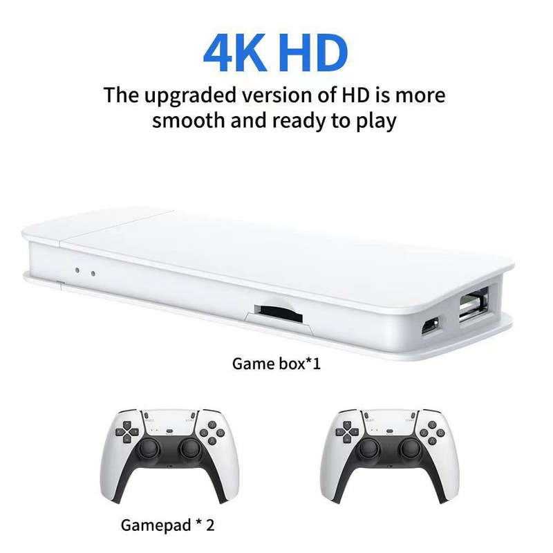 M15 HDMI HD 4K TV Dual Handle Game Console 32G 10000 Games