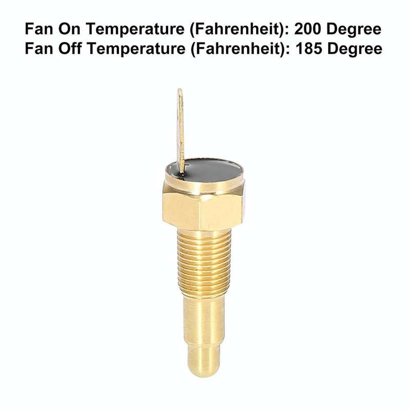 185-200 Degree Car Fan Thermostat Temperature Switch Electric Engine Cooling Fan Thermostat Switch