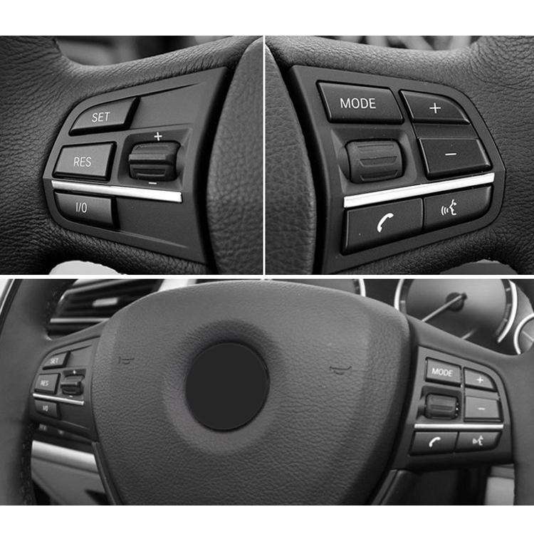 2 PCS Car Multi-functional Steering Wheel Rubber Button for BMW F10 / F07 / F02, Left and Right D...