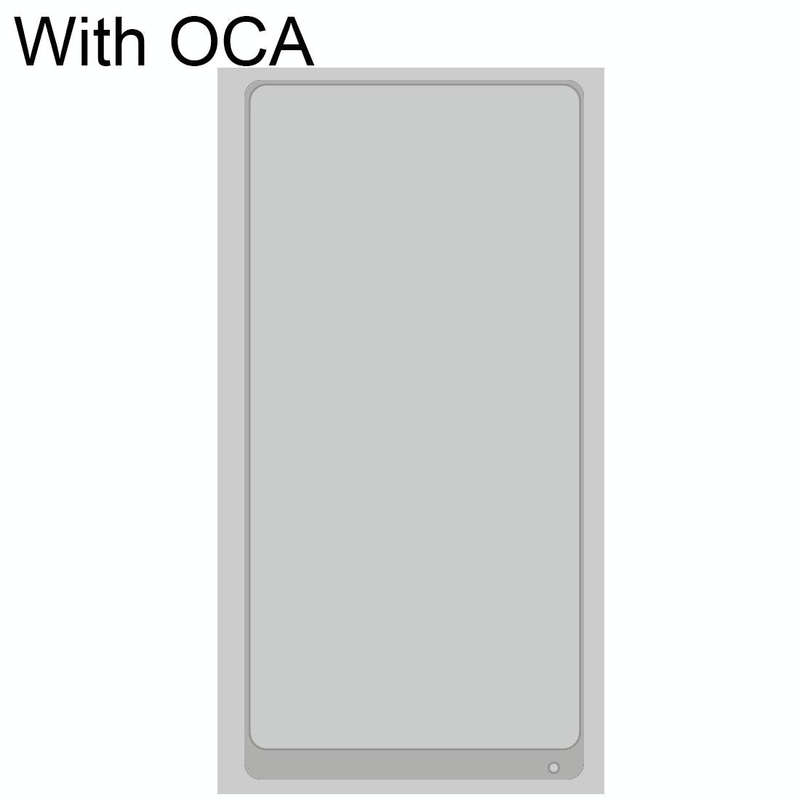 Front Screen Outer Glass Lens with OCA Optically Clear Adhesive for Xiaomi Mi Mix 2(White)