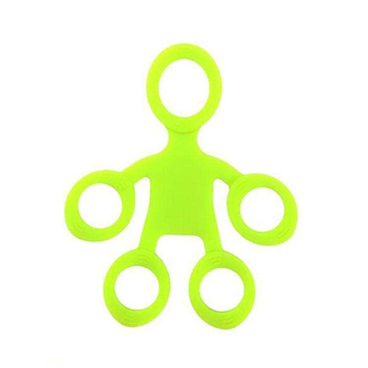 Humanoid Silicone Finger Puller Finger Force Wrist Exercise Pull Ring(Green)
