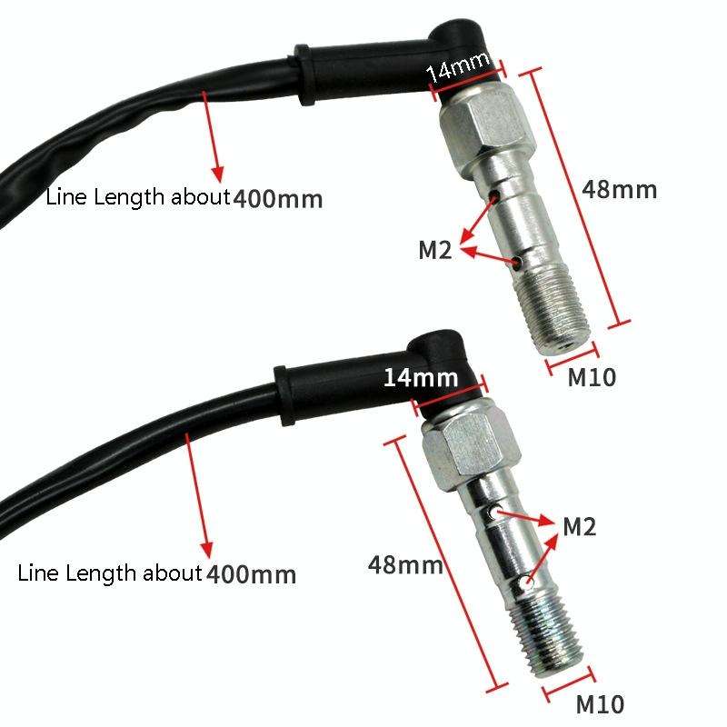 Motorcycle Accessories Disc Brake Pad M10 Hydraulic Brake Switch Double Hole Hydraulic Brake Swit...