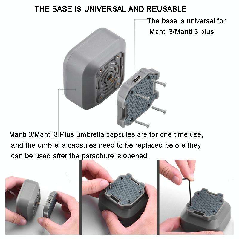 Manti 3 Parachute for DJI Mavic Air 2 / 2S / Mavic 3 Improve Safety